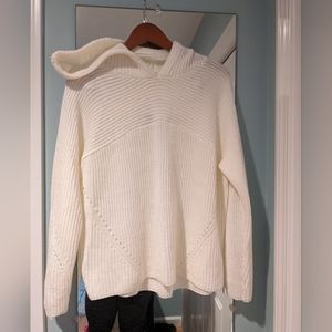 White Sweater with hoodie